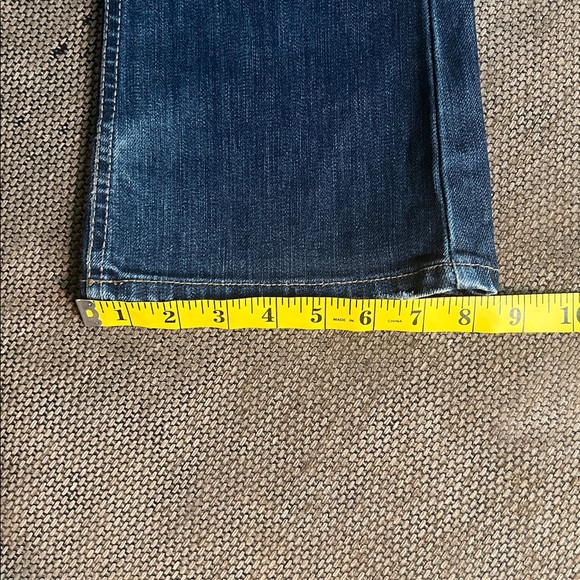 Hot Pepper Korean designer Women's Straight Leg Jeans in Dark Blue - Picture 13 of 14